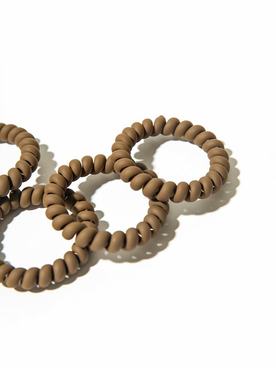 Cream Telephone Hair Ties｜Awaytr®