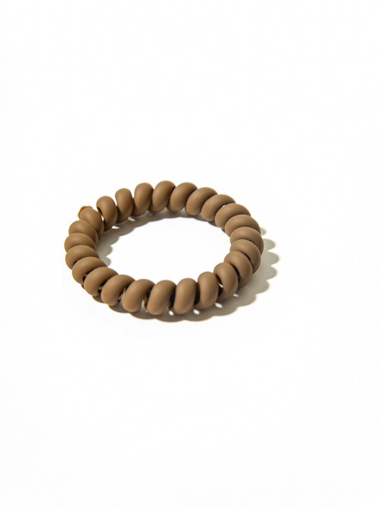 Cream Telephone Hair Ties｜Awaytr®