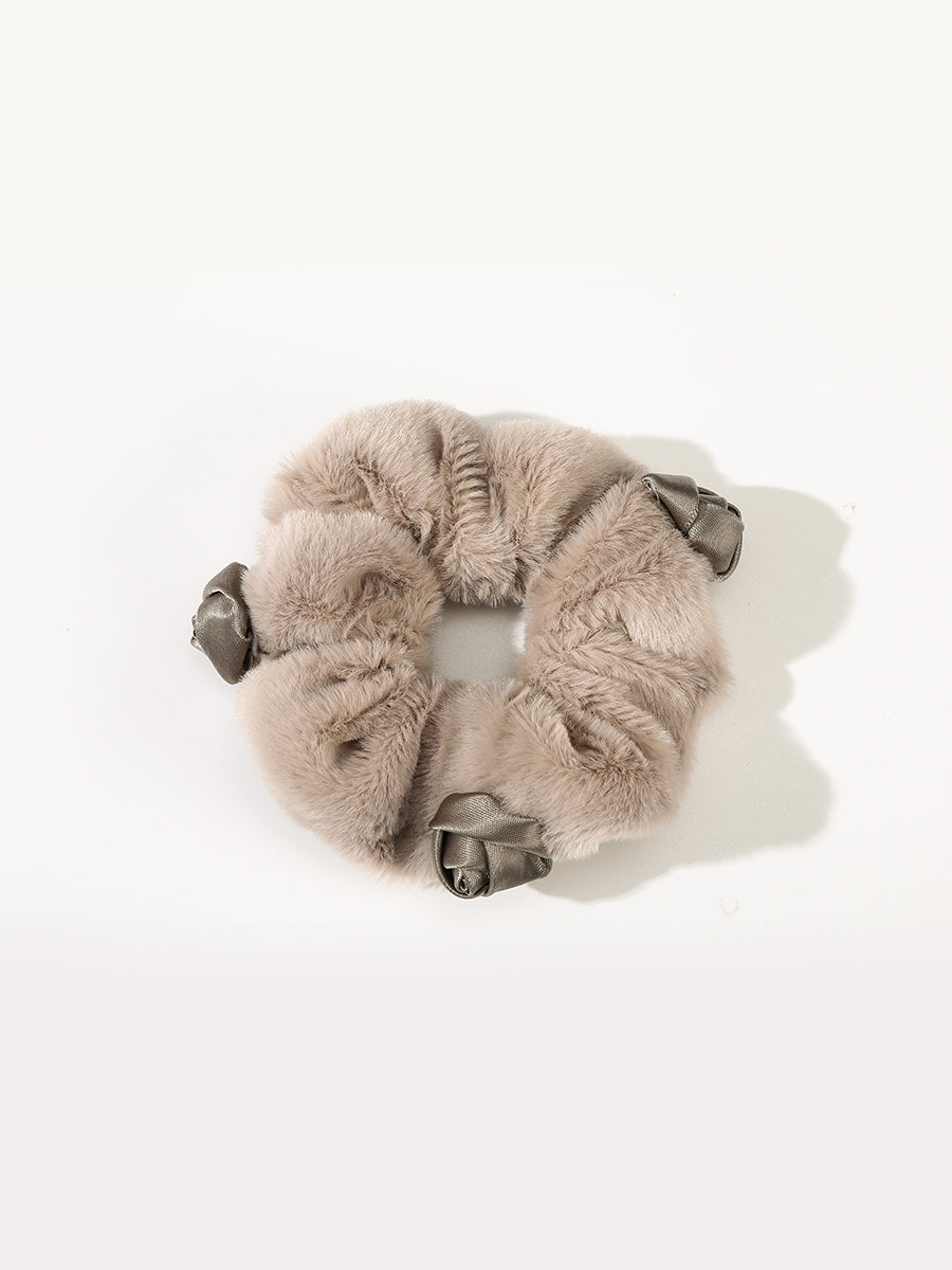 Faux Rabbit Fur Scrunchies (4 Pcs)｜Awaytr®