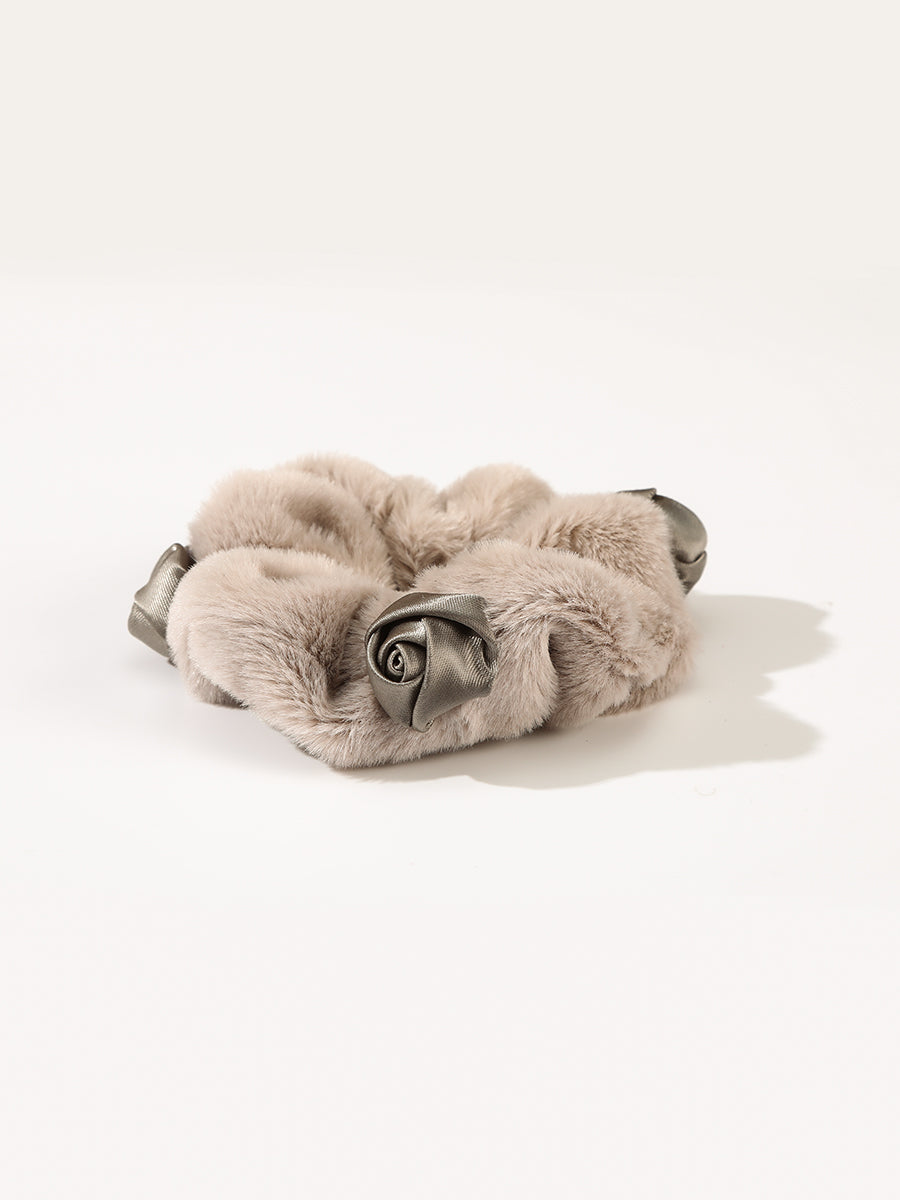 Faux Rabbit Fur Scrunchies (4 Pcs)｜Awaytr®