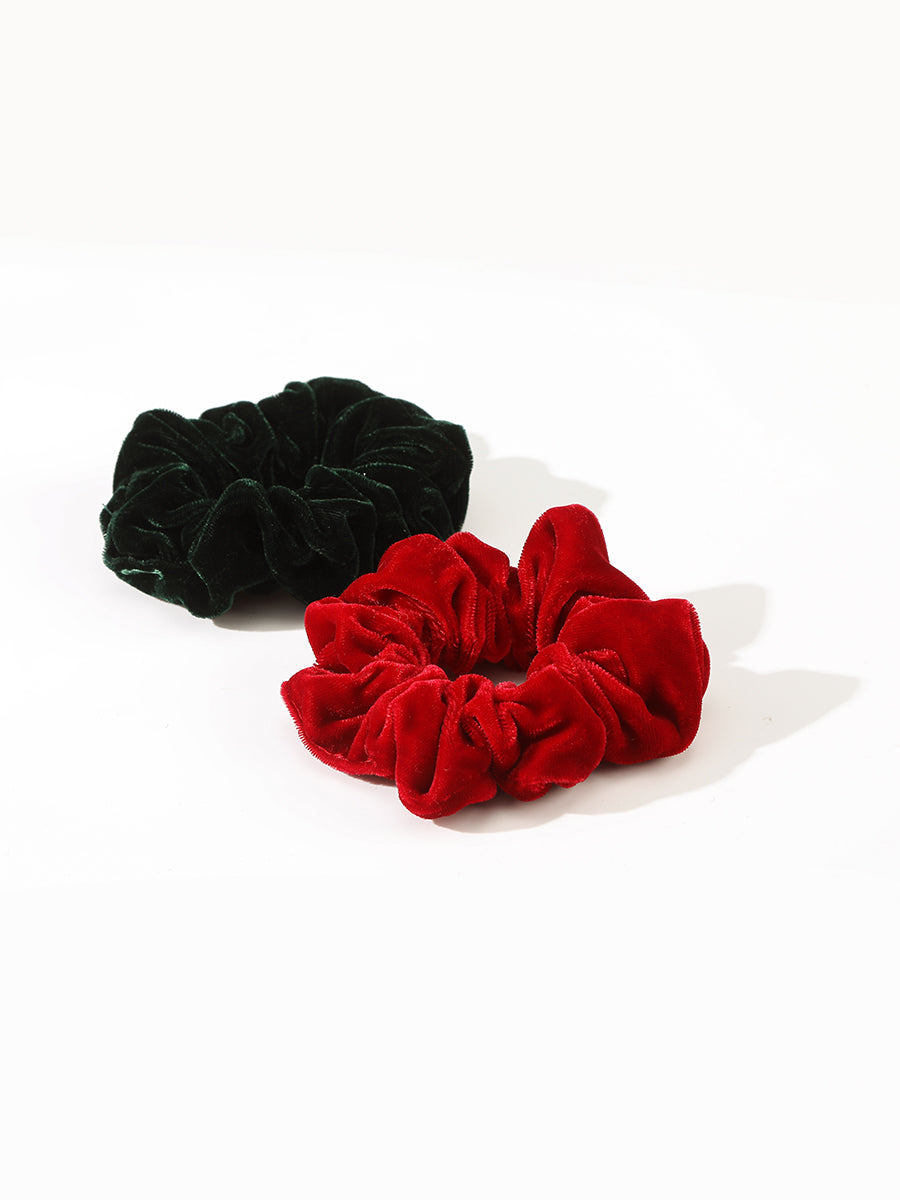 Vintage Velvet Scrunchies (2 Pcs)｜Awaytr®