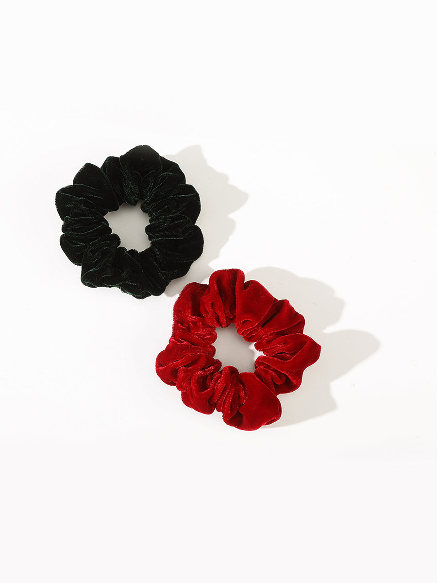 Vintage Velvet Scrunchies (2 Pcs)｜Awaytr®