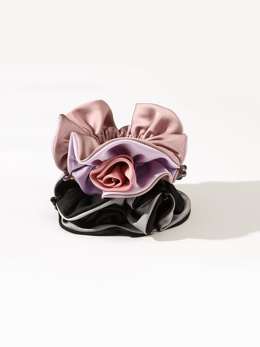 Vintage Rose Satin Scrunchies-2PCS｜Awaytr®