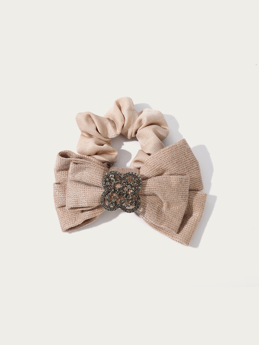 Diamond-Studded Four-Leaves Scrunchies｜Awaytr®