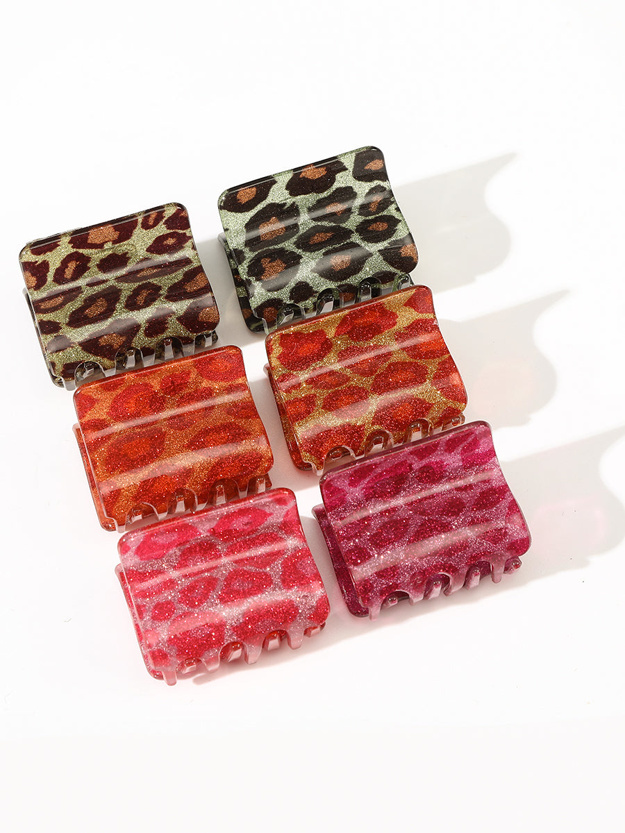 Leopard Hair Clips Set (6 PCS)｜Awaytr®