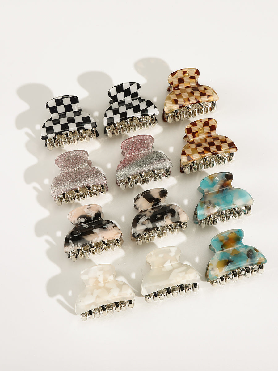 Mini Hair Claw Clips-12 Pcs｜Awaytr®