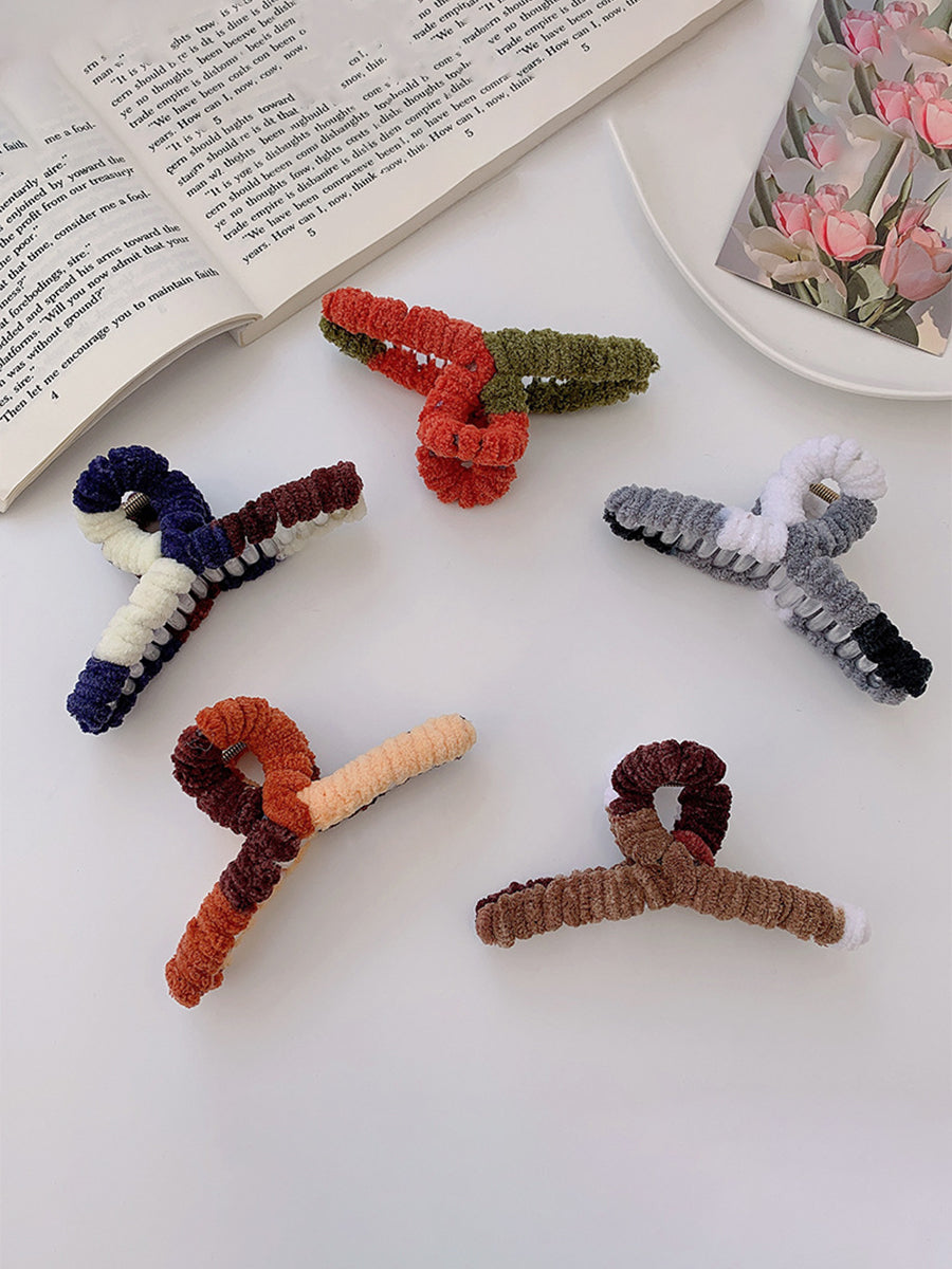 Multi-color Plush Large Claw Clips｜Awaytr®