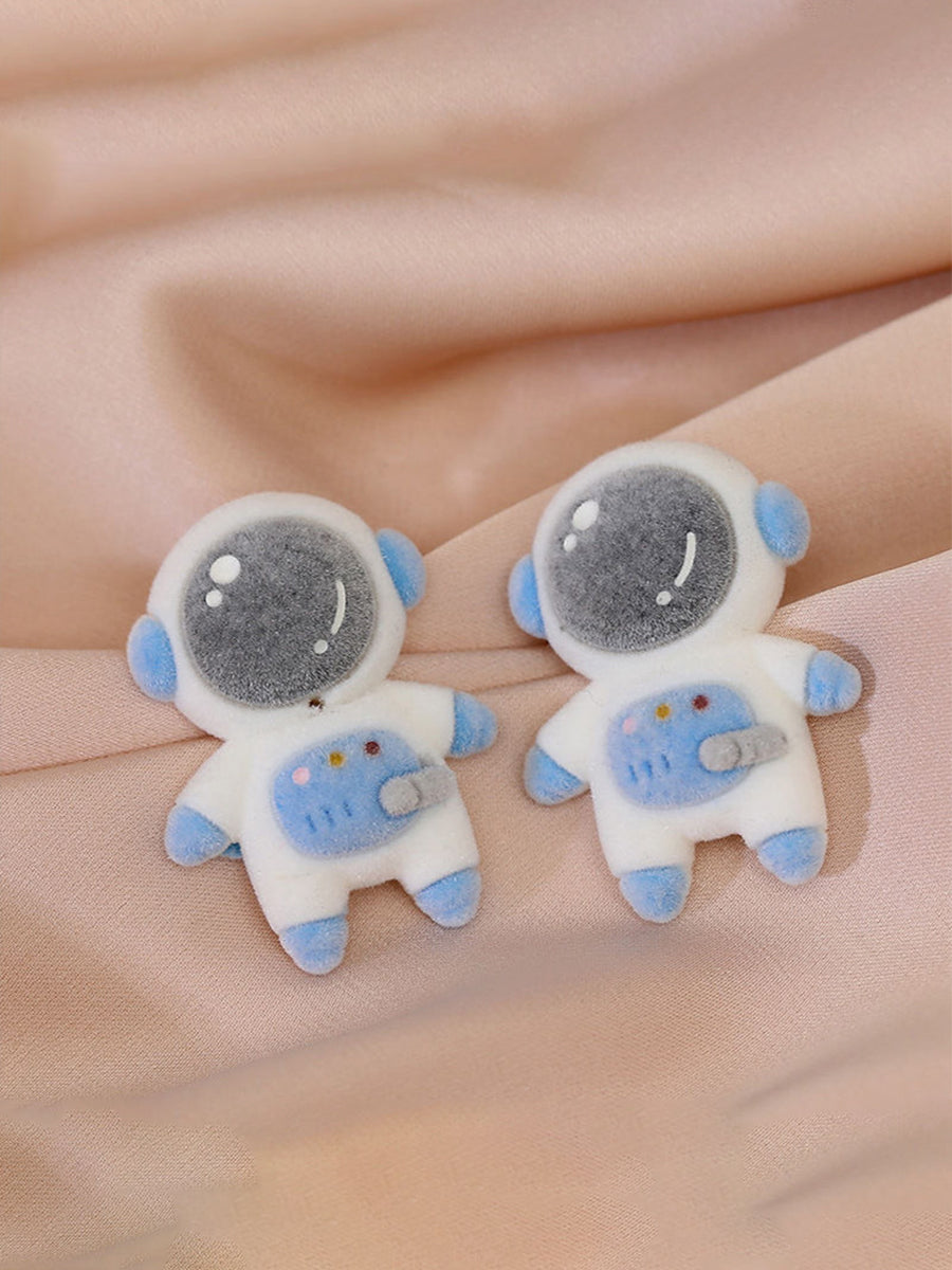 Astronaut Cartoon Plush Earrings｜Awaytr®