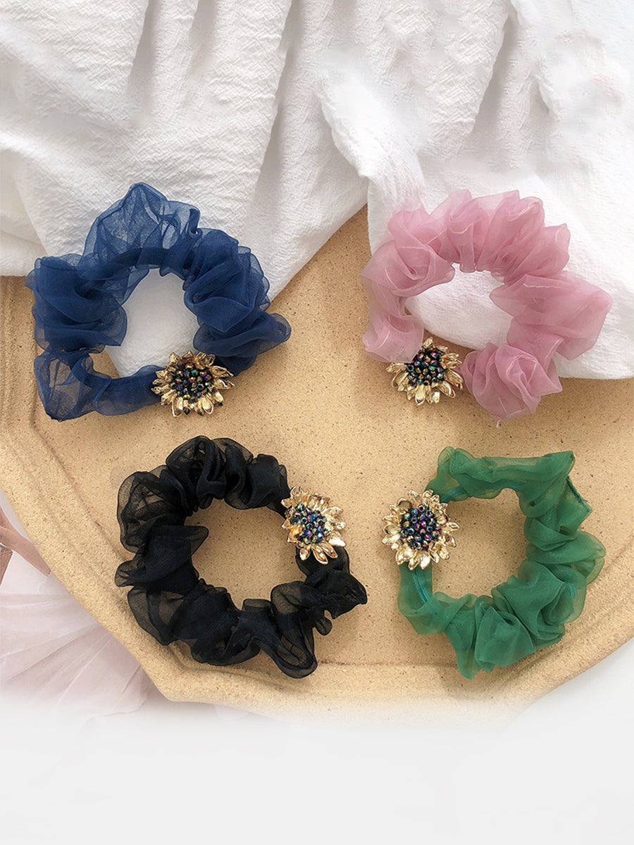 Simple Sunflower Scrunchies｜Awaytr®