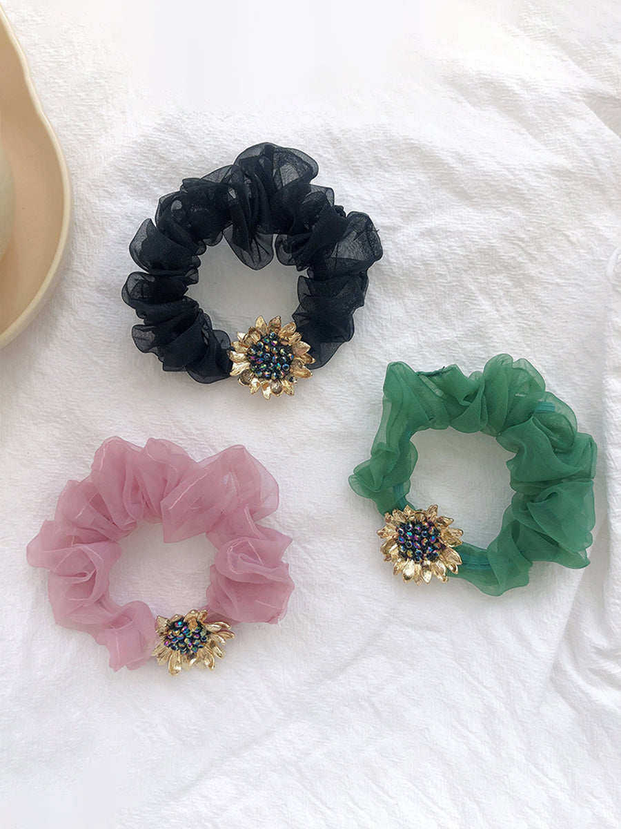 Simple Sunflower Scrunchies｜Awaytr®