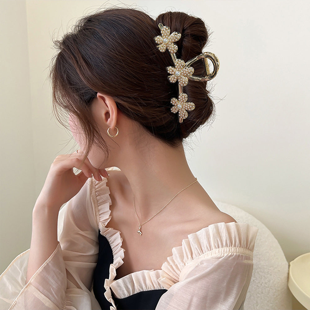 【Awaytr】CB1523 Alloy flower hair claw clip